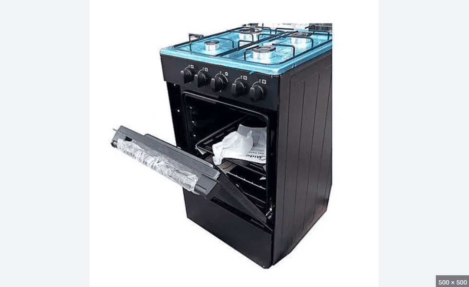 4 burner gas cooker with oven and grill