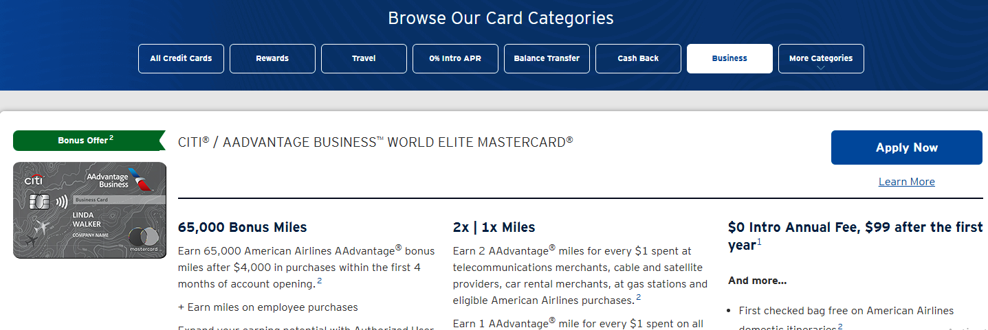 Citi Business Credit Cards